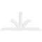 Ekena Millwork Richland Architectural Grade PVC Gable Bracket, 60"W x 27 1/2"H x 2"D x 4"F, 11/12 Pitch GBP060X28X0204RIC00 - alternate 5